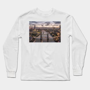 London River Thames Dusk Long Sleeve T-Shirt